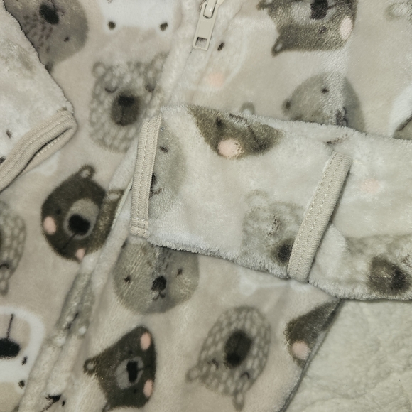 Adorable Animal Print Kids Footie Pajamas - Picture 5 of 10